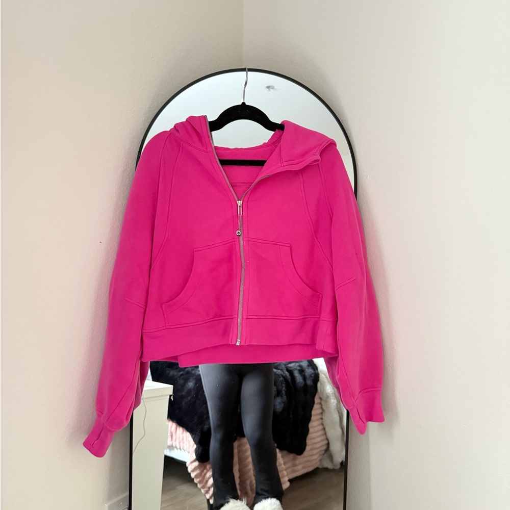 lululemon sonic Pink scuba hoodie